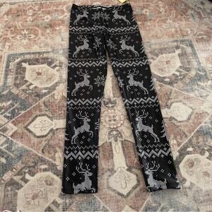 Goldsheep Girls Holiday Christmas Reindeer Leggings XL New